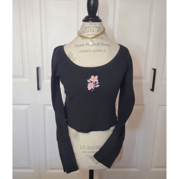 Free People 'At The Park' Long Sleeve|Intimately By Free People| Black| Large - Picture 2 of 7